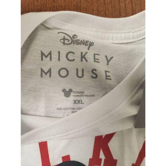 NWT Disney XXL white t shirt with Mickey Mouse on the front - Picture 3 of 4
